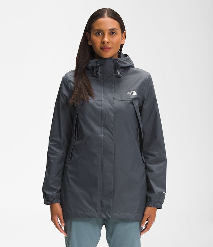 Casaca Impermeable The North Face Mujer Antora Parka Gris - Peru 58973RWAG